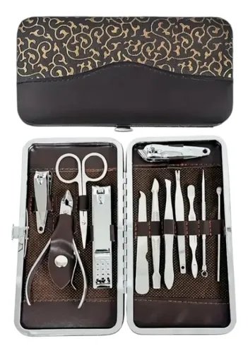 Kit Manicure e Pedicure 12 Peças