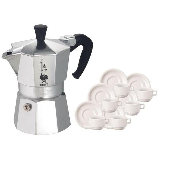 Cafeteira Italiana Moka 6 Chávenas