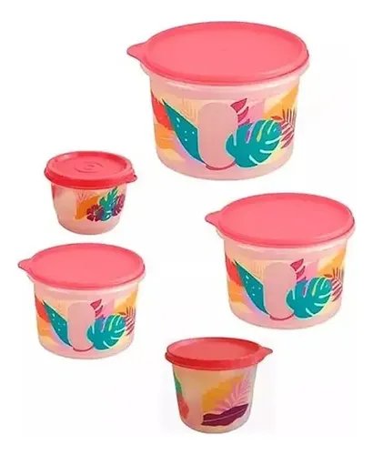 Conjunto de 5 Recipientes Herméticos